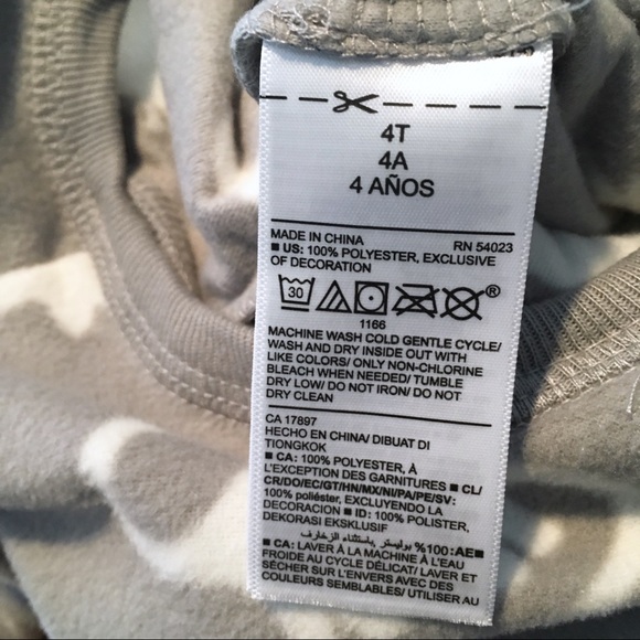 4T Old Navy Fleece Footie Sleeper Pajamas NWT - Picture 7 of 8